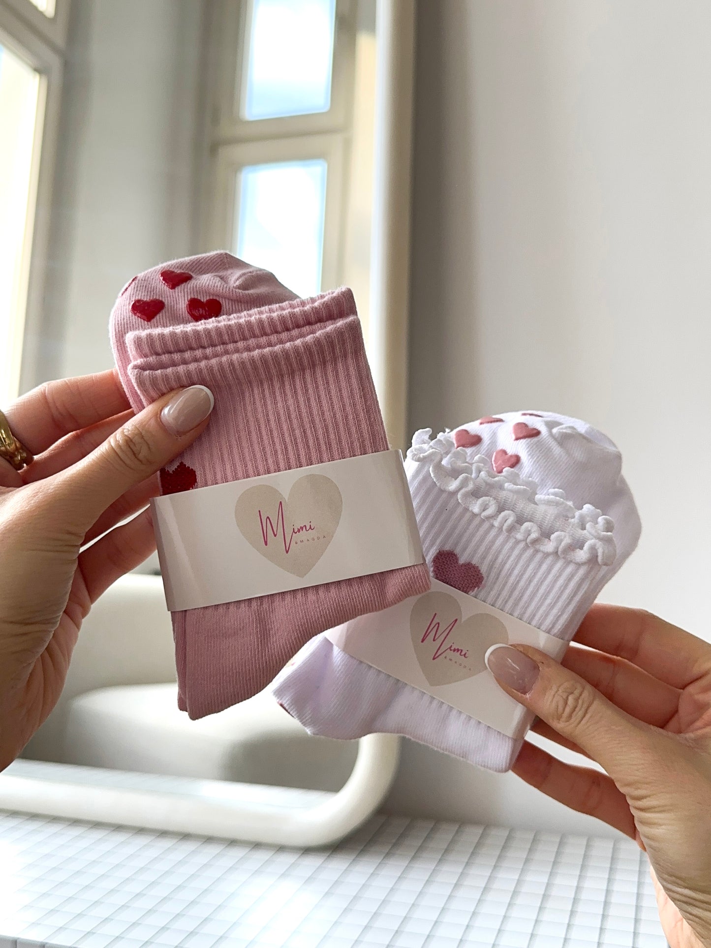 2er Set Pilatessocken -Mimi’s Heart- & -Mimi’s Love-